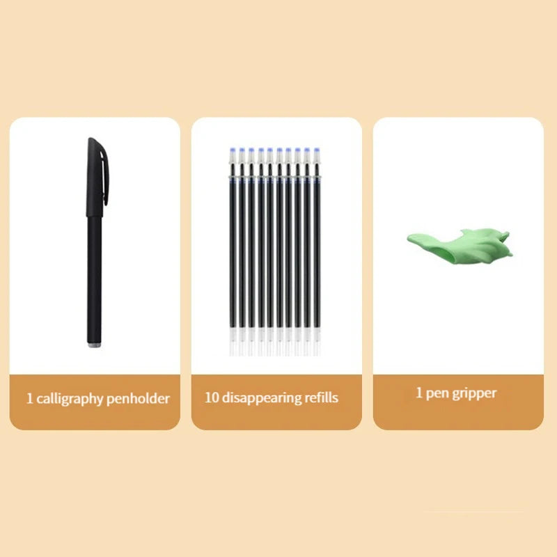 Magical Grooved Writing Practice Books, Copybooks and Pens for Kids ( Reusable )