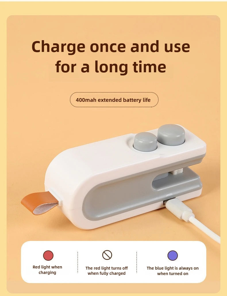 2 in 1 Mini Bag Heat Sealer - USB Rechargable