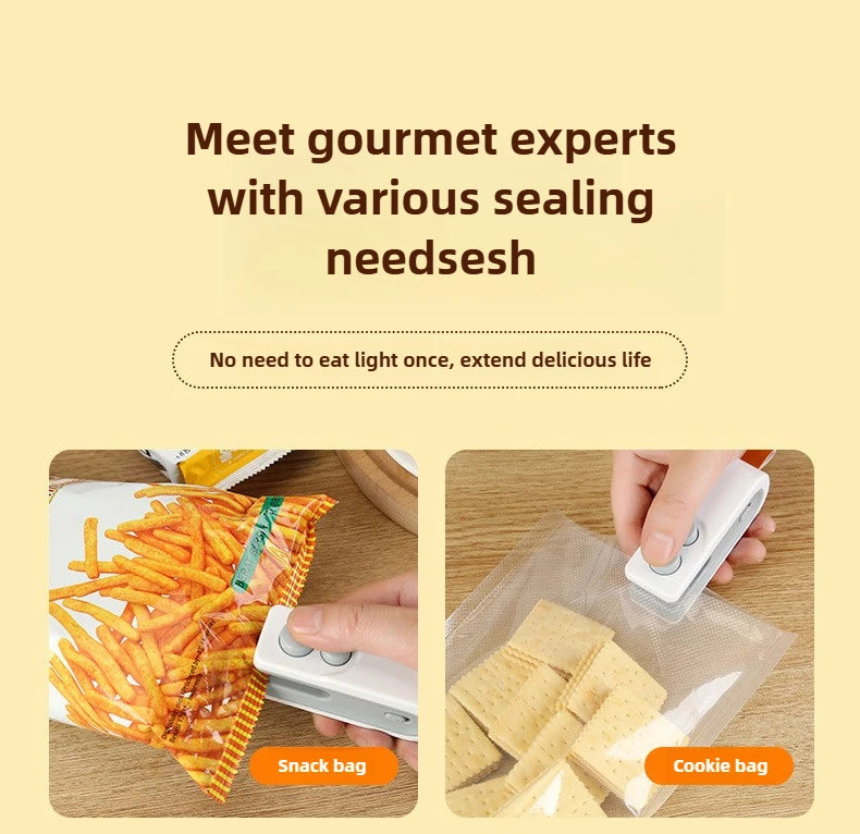 2 in 1 Mini Bag Heat Sealer - USB Rechargable