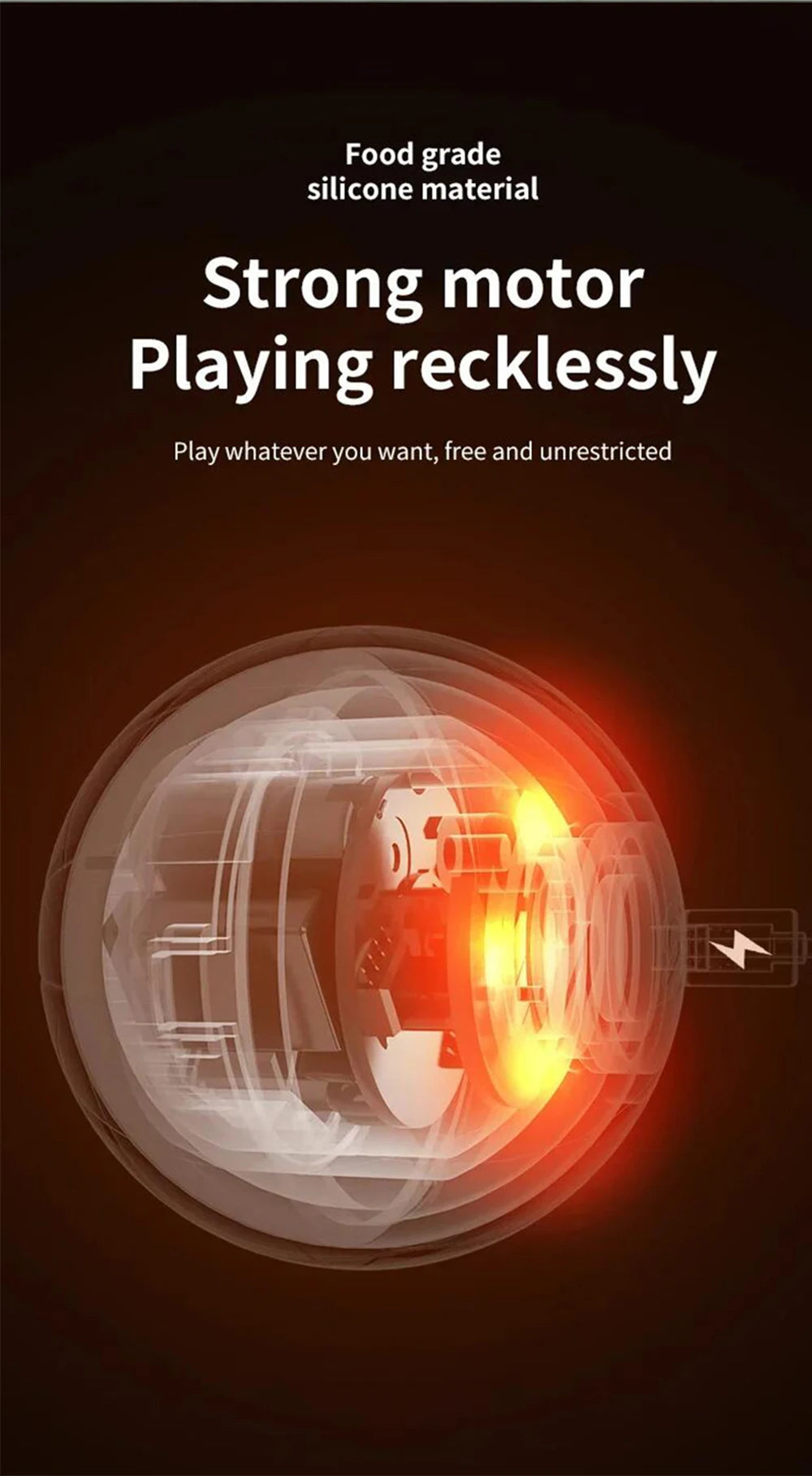 New Smart Pet Toy, Automatic Bouncing & Vibrating Ball