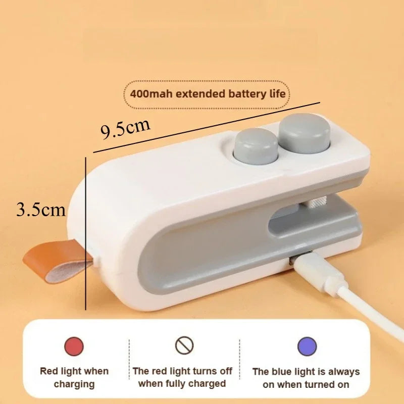 2 in 1 Mini Bag Heat Sealer - USB Rechargable