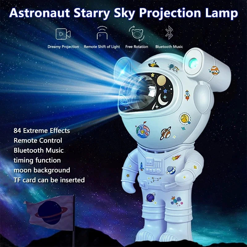 Astronaut Galaxy Star Projector, Bluetooth, music, Night Light For Children